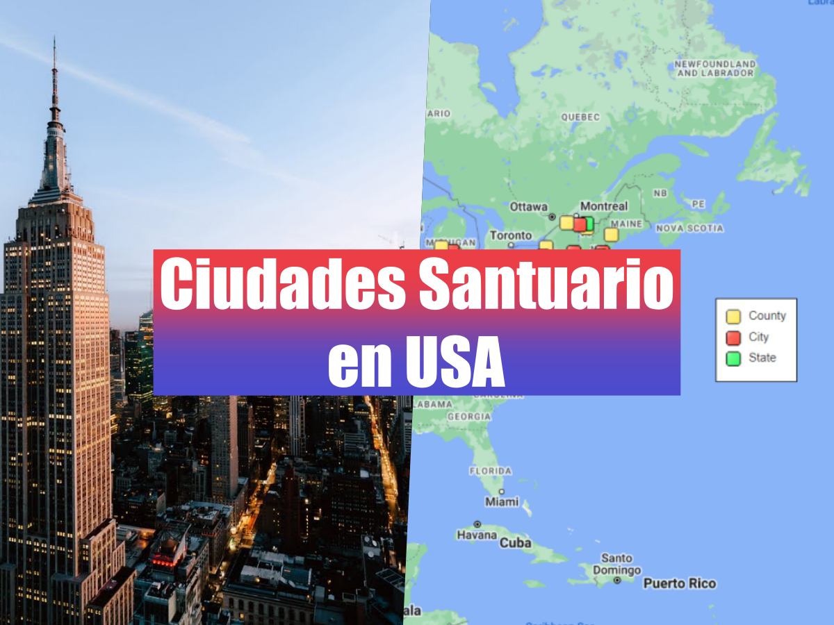 Estados y Ciudades Santuario en USA Lista + Mapa en 2024 GuiaenUSA