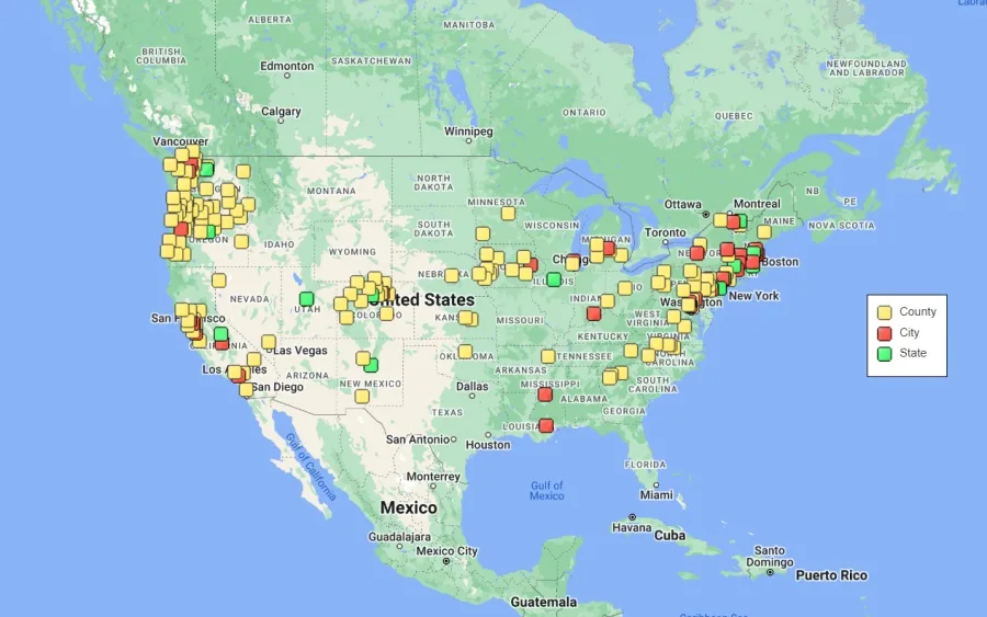 Ciudades santuario en USA en 2024
