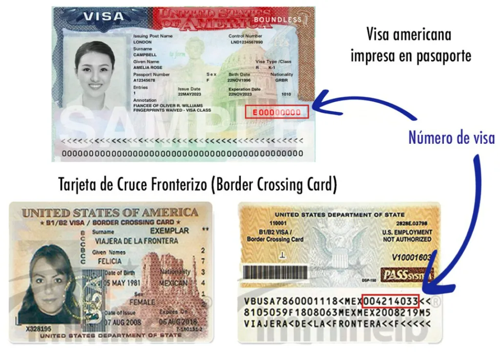 cual es el numero de la visa