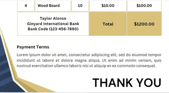 Cómo hacer un Invoice en USA - Términos y condiciones